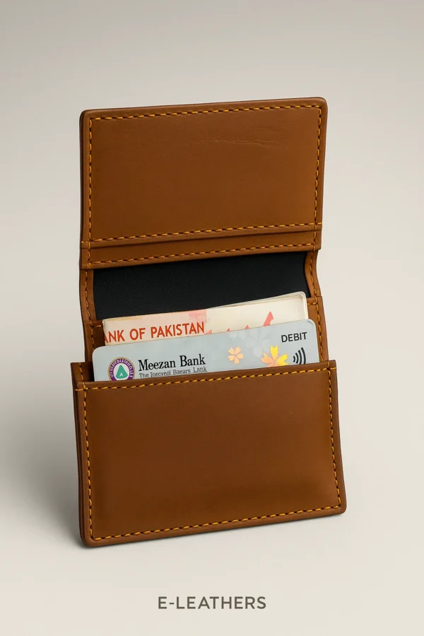 E-LEATHERS Premium Leather Card Holder - Image 2